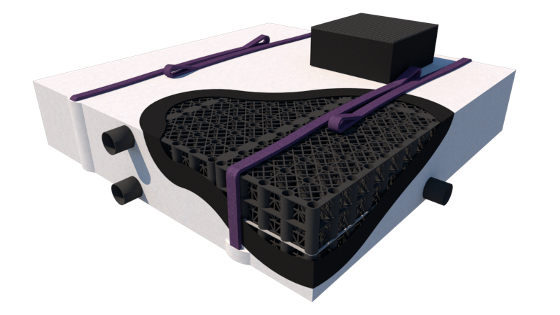 attenuation tank, flow control chamber